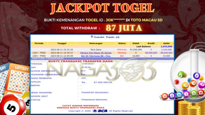 bukti jp naga303 #482 bukti jp naga303 #482
