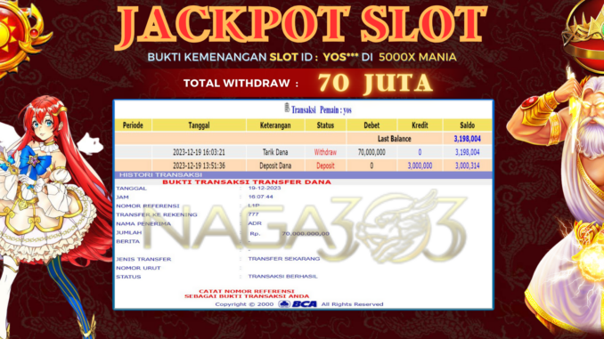 BUKTI JP NAGA303 #755 BUKTI JP NAGA303 #755
