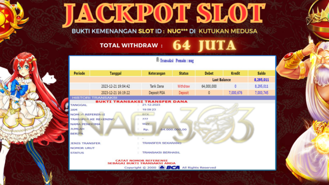 BUKTI JP NAGA303 #761 BUKTI JP NAGA303 #761
