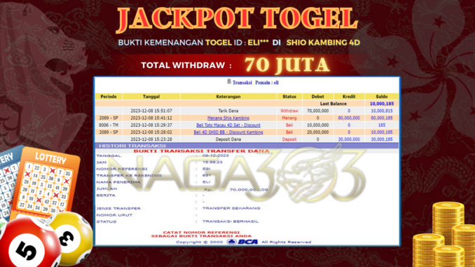 bukti jp naga303 #725 bukti jp naga303 #725